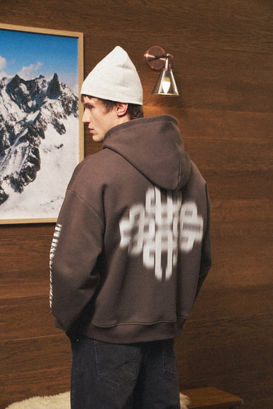 The Couture Club The Couture Club Zip Hoodie Motion Blurred FW26 Brown