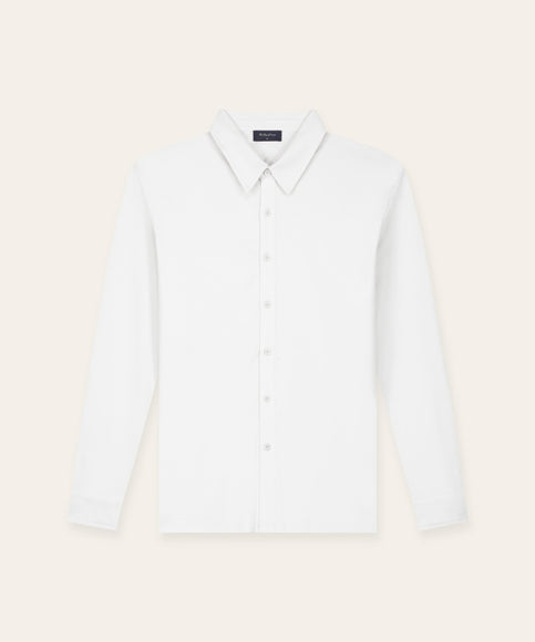 Triad'oro Triad'oro Buttoned Longsleeve Polo FW25 White