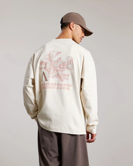 Aeden Aeden Longsleeve Esta FW26 White Cap Grey