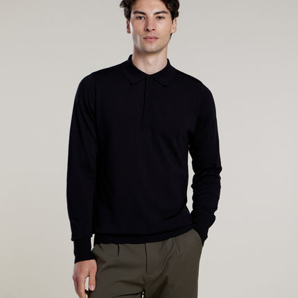 Aeden Aeden Longsleeve Polo Nolanos FW25 Black