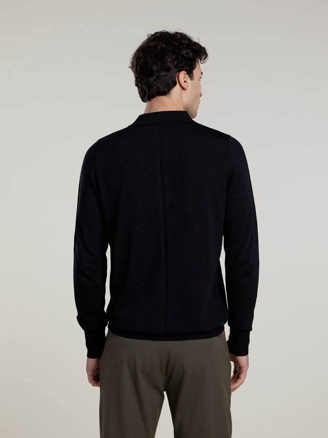 Aeden Aeden Longsleeve Polo Nolanos FW25 Black