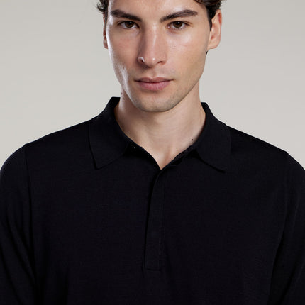 Aeden Aeden Longsleeve Polo Nolanos FW25 Black