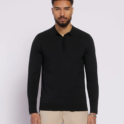 Aeden Aeden Longsleeve Polo Nolanos FW25 Black