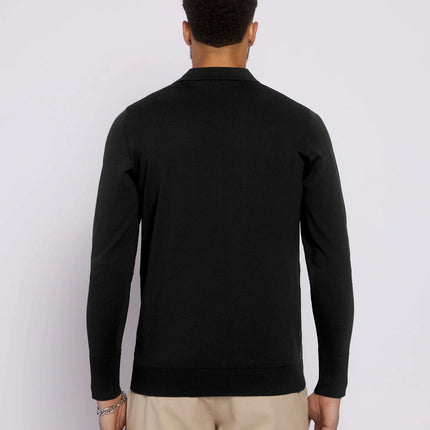Aeden Aeden Longsleeve Polo Nolanos FW25 Black