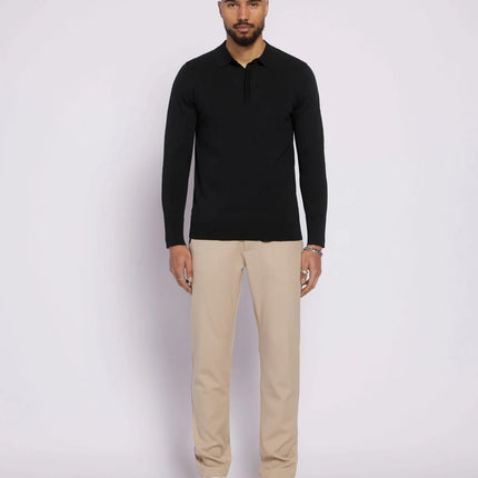 Aeden Aeden Longsleeve Polo Nolanos FW25 Black