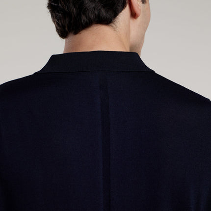 Aeden Aeden Longsleeve Polo Nolanos FW25 Dark Blue