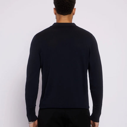 Aeden Aeden Longsleeve Polo Nolanos FW25 Dark Blue