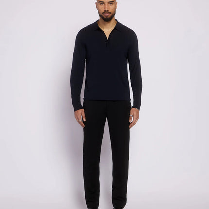 Aeden Aeden Longsleeve Polo Nolanos FW25 Dark Blue