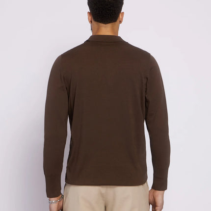 Aeden Aeden Longsleeve Polo Nolanos FW25 Ganache