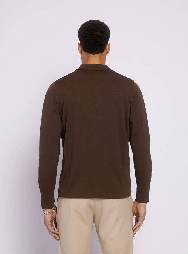 Aeden Aeden Longsleeve Polo Nolanos FW25 Ganache