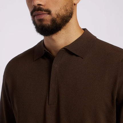 Aeden Aeden Longsleeve Polo Nolanos FW25 Ganache
