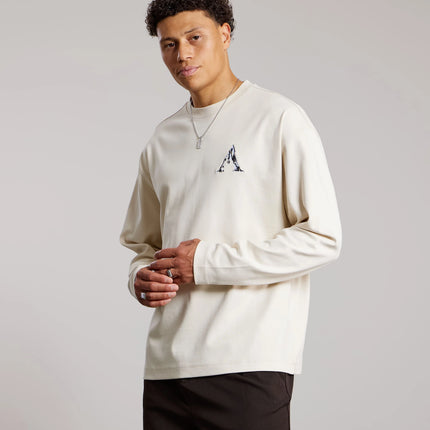 Aeden Aeden Longsleeve Qwesi FW26 White Cap Grey
