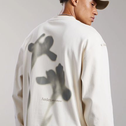 Aeden Aeden Longsleeve Toine FW26 White Cap/Grey