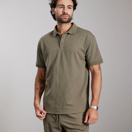 Aeden Aeden Polo Guz SS26 Vetiver Green