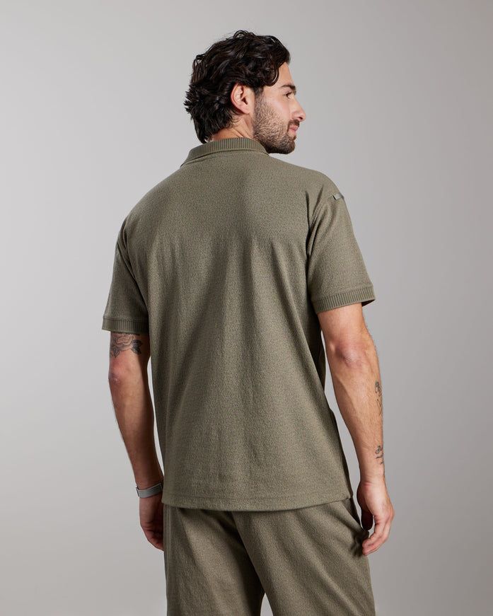Aeden Aeden Polo Guz SS26 Vetiver Green