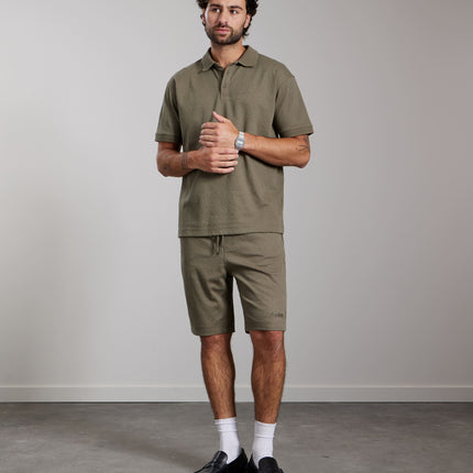 Aeden Aeden Polo Guz SS26 Vetiver Green
