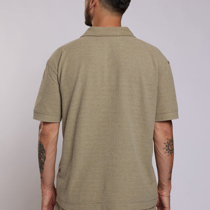 Aeden Aeden Polo Kaito SS26 Vetiver Green