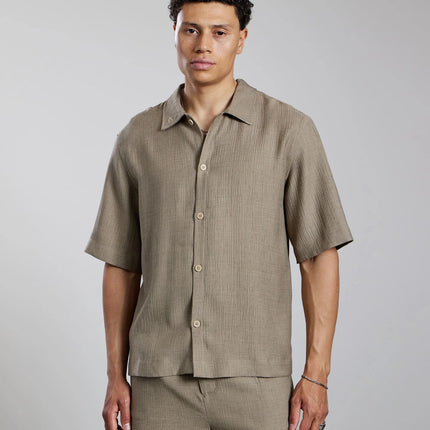 Aeden Aeden Shirt Darius SS26 Vetiver Green