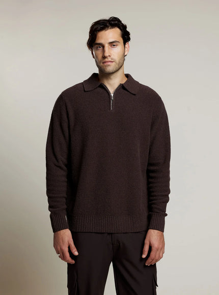 Aeden Aeden Sweater Polo Raider FW25 Ganache