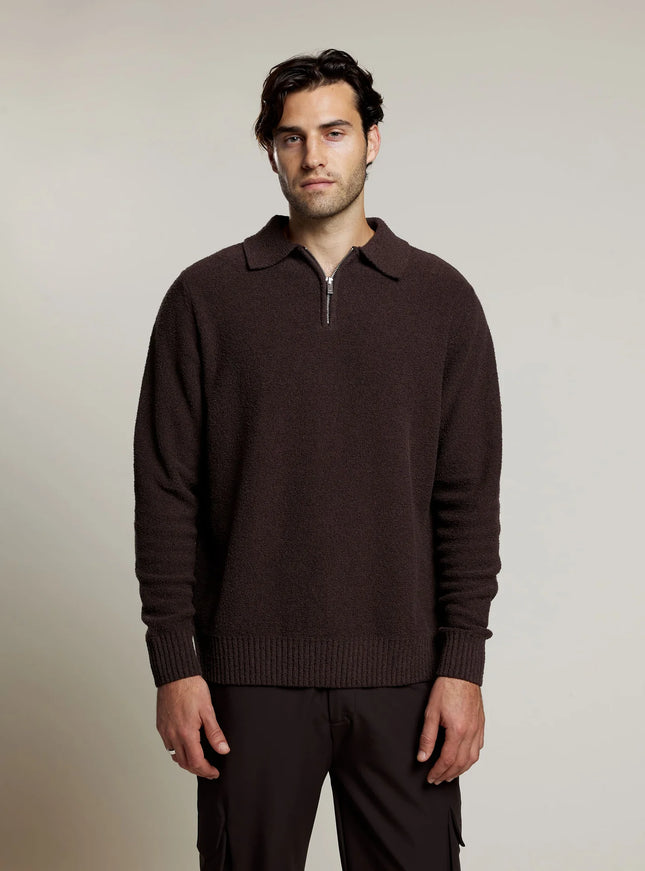 Aeden Aeden Sweater Polo Raider FW25 Ganache