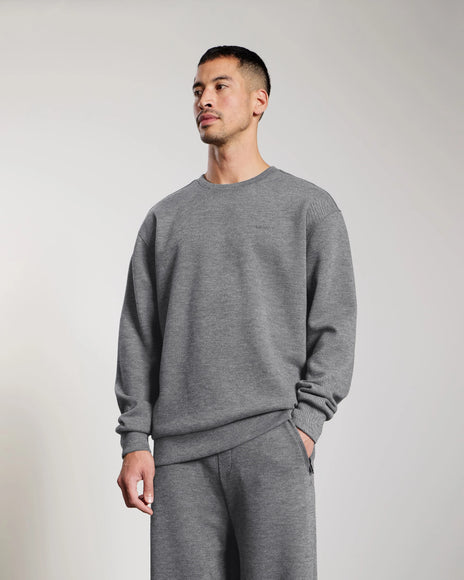 Aeden Aeden Sweater Teslo FW26 Dark Grey Melange