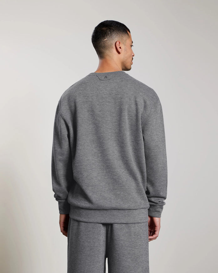 Aeden Aeden Sweater Teslo FW26 Dark Grey Melange