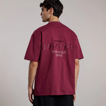Aeden Aeden T-Shirt Dax FW26 Bordeaux