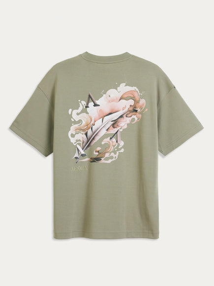 Aeden Aeden T-Shirt Raphaël FW25 Vetiver Green