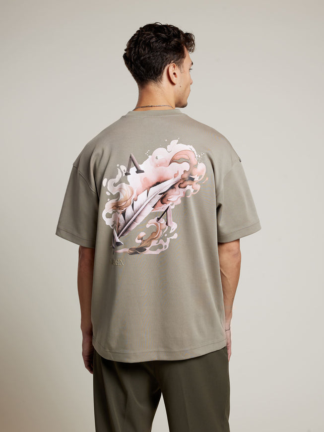 Aeden Aeden T-Shirt Raphaël FW25 Vetiver Green