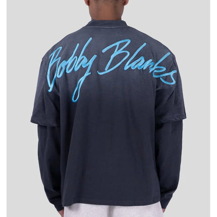 Bobby Blanks Bobby Blanks Double Layered Brixton SS26 Grey/Aqua