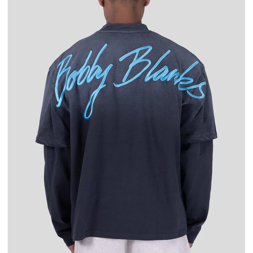 Bobby Blanks Bobby Blanks Double Layered Brixton SS26 Grey/Aqua
