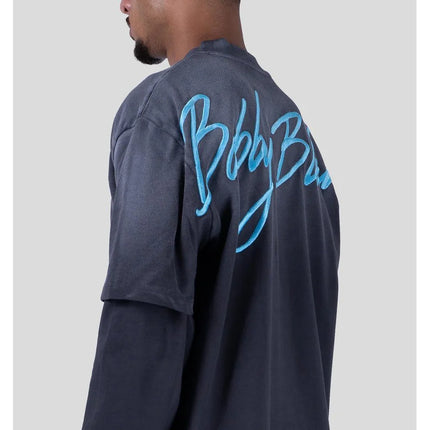 Bobby Blanks Bobby Blanks Double Layered Brixton SS26 Grey/Aqua