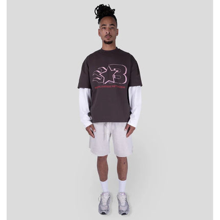 Bobby Blanks Bobby Blanks Double Layered Voicemail SS26 Brown/Off-White