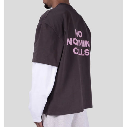Bobby Blanks Bobby Blanks Double Layered Voicemail SS26 Brown/Off-White