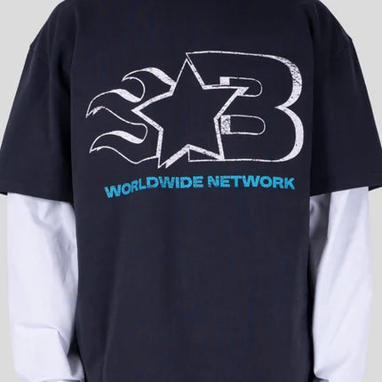 Bobby Blanks Bobby Blanks Double Layered Voicemail SS26 Grey/White