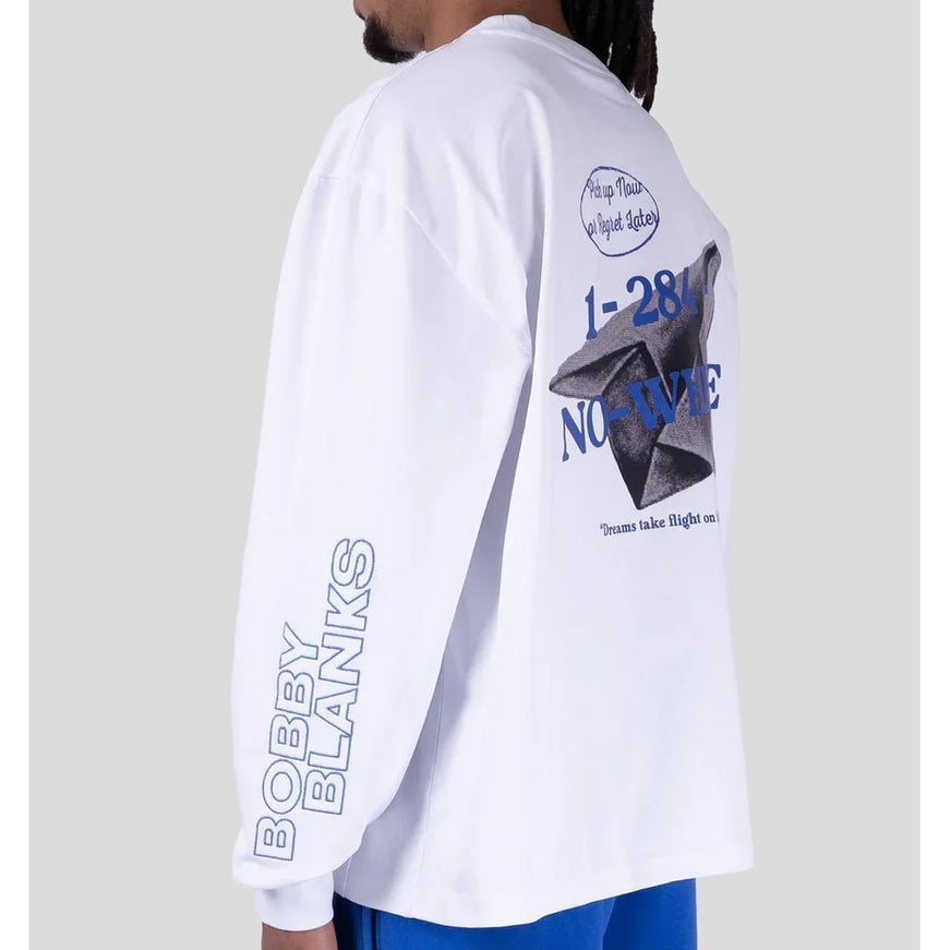 Bobby Blanks Bobby Blanks Longsleeve Bookmark SS26 White