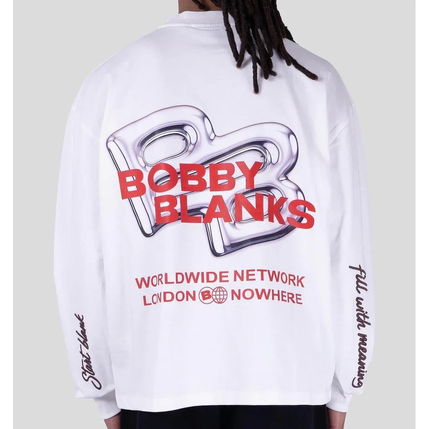 Bobby Blanks Bobby Blanks Longsleeve Royal SS26 Off-White