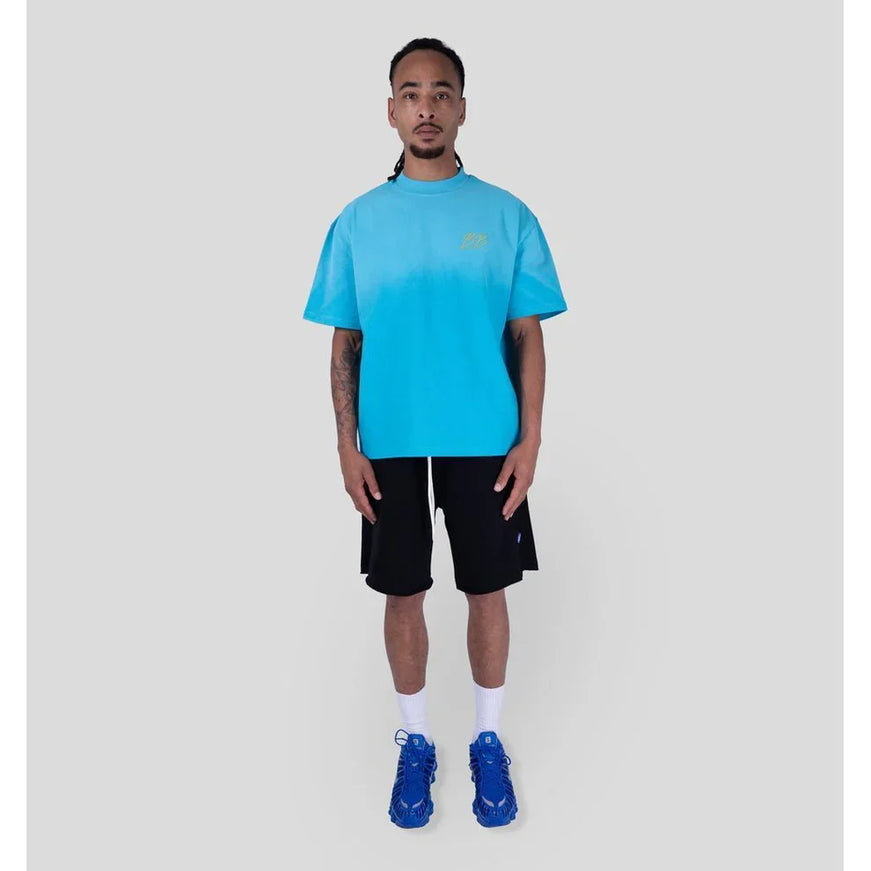 Bobby Blanks Bobby Blanks T-Shirt Brixton SS26 Aqua/Chartreuse