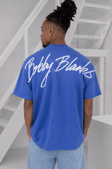 Bobby Blanks Bobby Blanks T-Shirt Brixton SS26 Blue/White