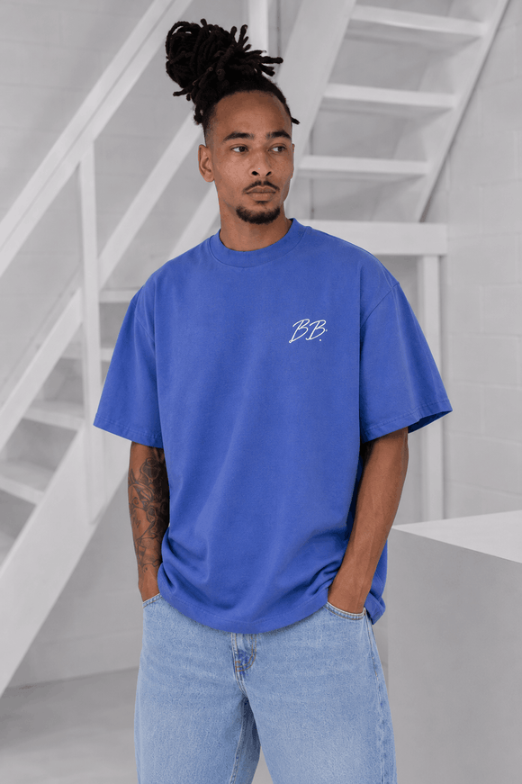 Bobby Blanks Bobby Blanks T-Shirt Brixton SS26 Blue/White
