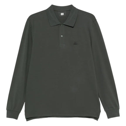 CP Company CP Company Polo Longsleeve Stretch Piquet FW25 Dark Shadow