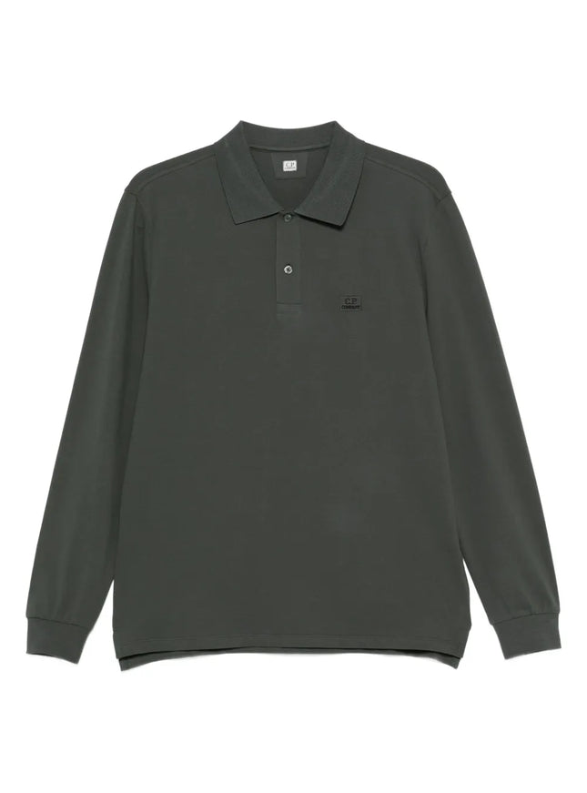 CP Company CP Company Polo Longsleeve Stretch Piquet FW25 Dark Shadow