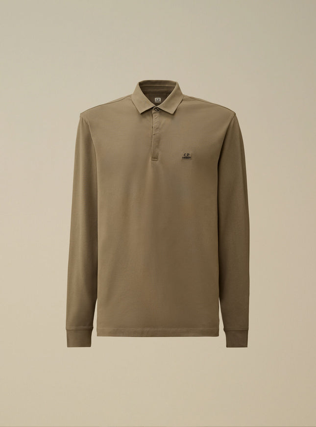 CP Company CP Company Polo Longsleeve Stretch Piquet FW25 Fallen Rock