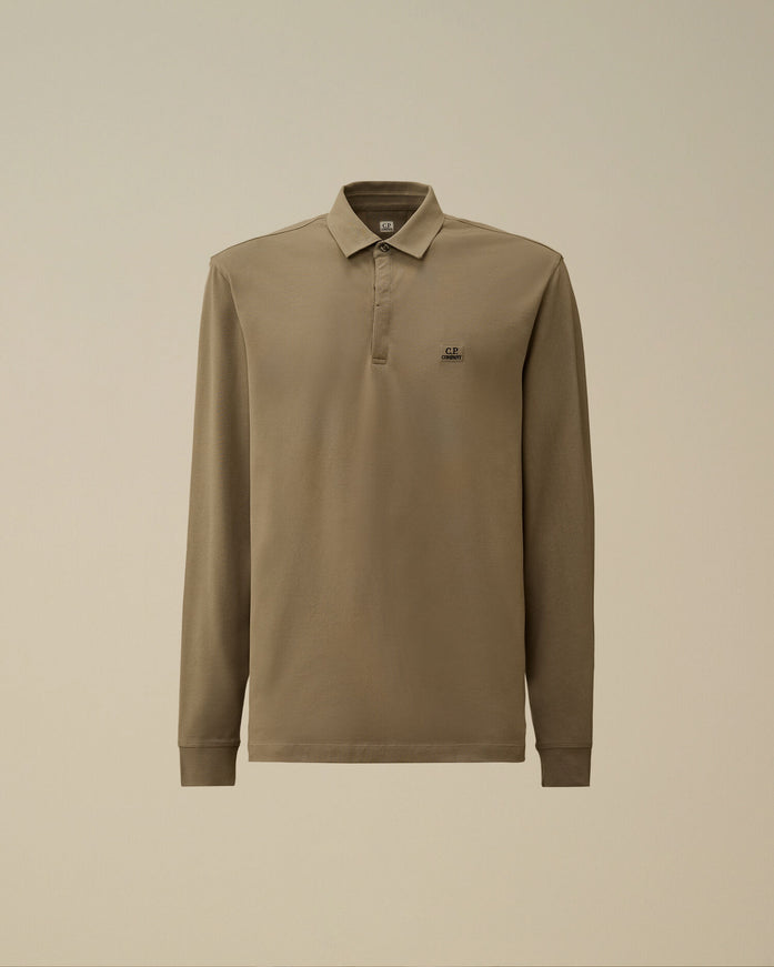 CP Company CP Company Polo Longsleeve Stretch Piquet FW25 Fallen Rock