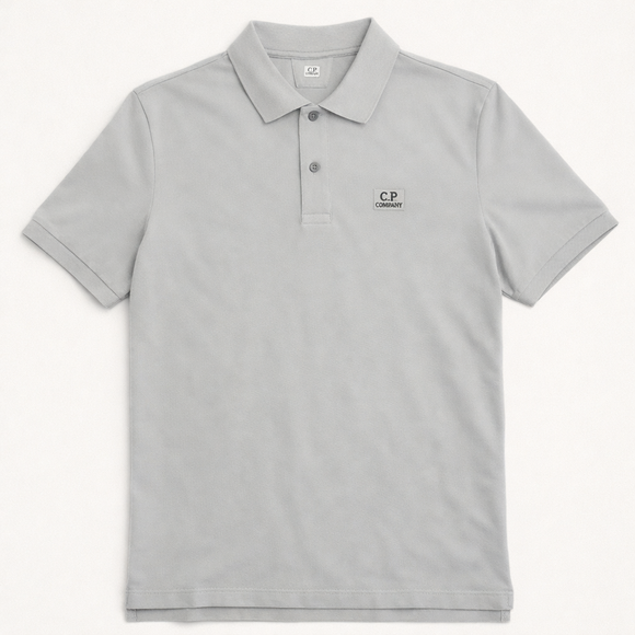 CP Company CP Company Polo Short Sleeve Stretch Piquet SS26 Dove