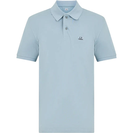 CP Company CP Company Polo Short Sleeve Stretch Piquet SS26 Silver Blue