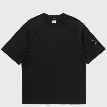 CP Company CP Company Short Sleeve Sweatshirt Light Fleece SS26 Black