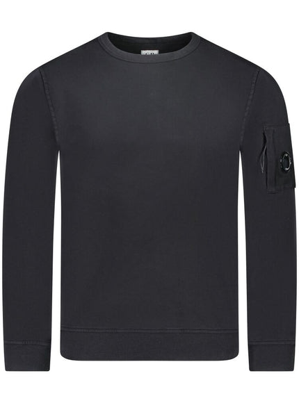 CP Company CP Company Sweater Felpa Light Fleece 18CMSS019A SS25 Black