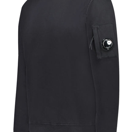 CP Company CP Company Sweater Felpa Light Fleece 18CMSS019A SS25 Black