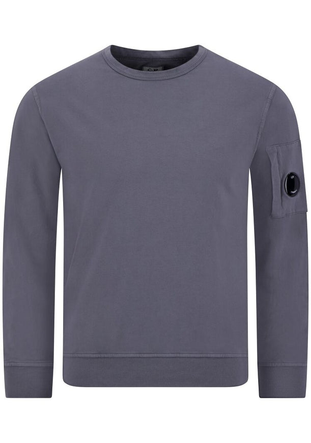 CP Company CP Company Sweater Felpa Light Fleece 18CMSS019A SS25 Smoked Pearl